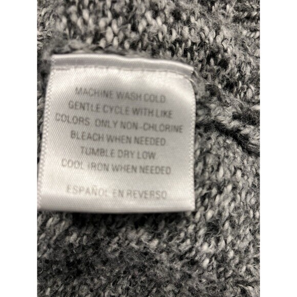 Style & Co Women's Gray/Black Combo Short Sleeve Tunic Sweater Size:  L - Picture 3 of 7